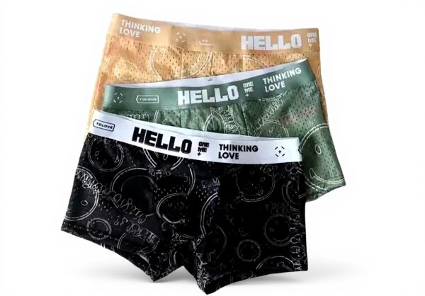 JKXFYLP Boxer Uomo Maglie Traspirante Seta Ghiaccio Oro XL