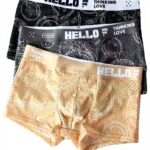 JKXFYLP Slip Uomo Mutandine Traspirante Maglie Seta Ghiaccio