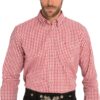 Camicia a quadri JP1880 stile Tracht colletto button-down-0