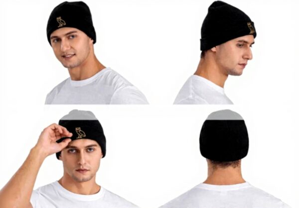 Drakes Owl Cappello a Maglia Unisex Caldo Autunno Inverno