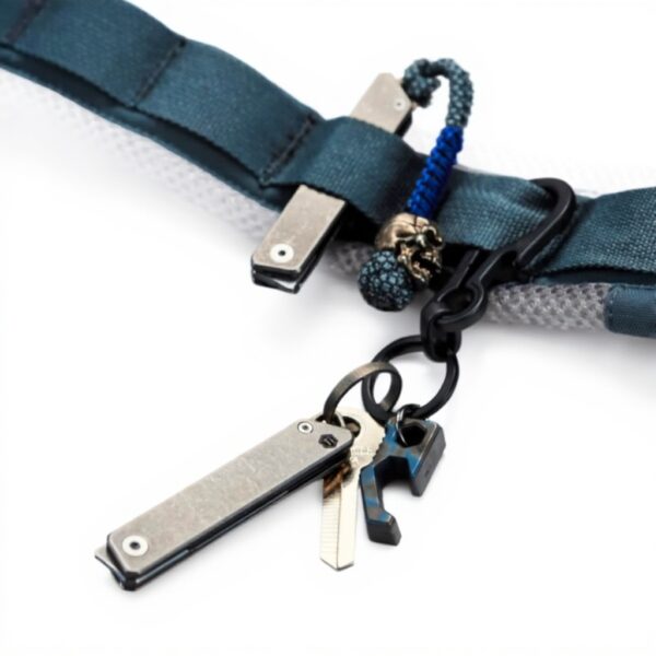 KeyUnity coltello pieghevole titanio KK02 lame sostituibili