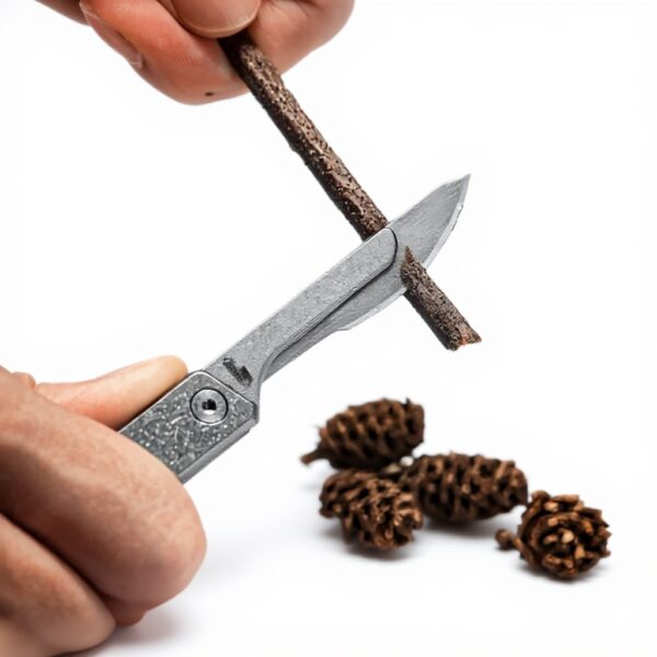 KeyUnity coltello pieghevole titanio KK02 lame sostituibili