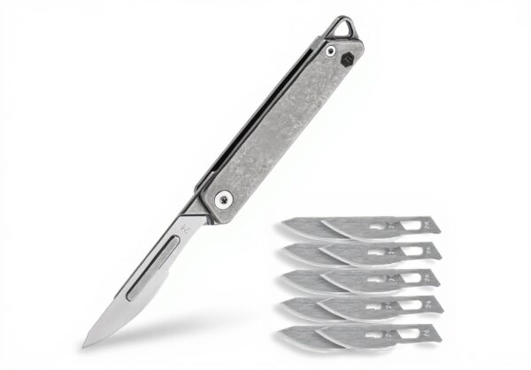 KeyUnity coltello pieghevole titanio KK02 lame sostituibili