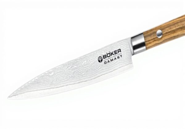 Böker Damast Olive Coltello da Chef Lama Damasco Legno