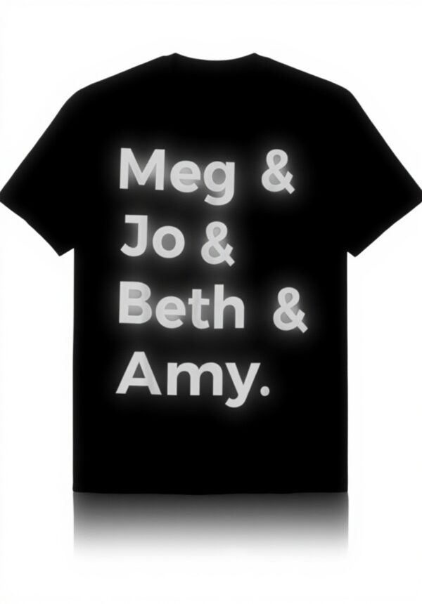 Maglietta Piccole Donne Louisa May Alcott design classico