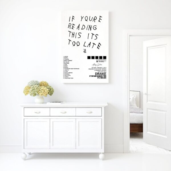 Poster Drake If Youre Reading This Tela Decorazione Camera