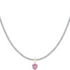 Collana Donna Morellato Cuore Acciaio Zirconi Grigio-0