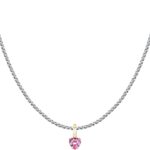 Collana Donna Morellato Cuore Acciaio Zirconi Grigio-0