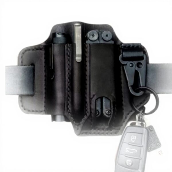 Fodero in pelle multitool EDC Okssud organizzatore cintura