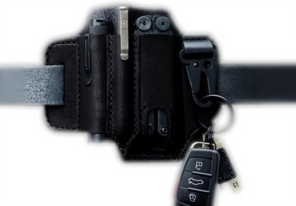 Fodero in pelle multitool EDC Okssud organizzatore cintura