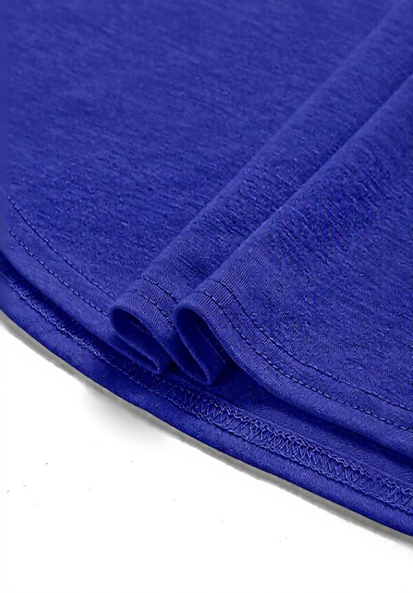 Muzboo camicetta donna manica a volant blu scuro S