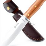 Coltello da caccia NedFoss lama D2 manico legno rosso