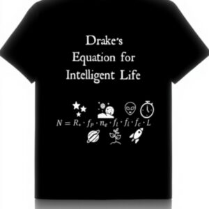 Maglietta Nerdy Drakes Equation Scienza Spazio Fisica