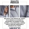 Niscioma Felpa con Cappuccio Zip Uomo Cotone Poliestere-3