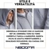 Niscioma Felpa con Cappuccio Zip Uomo Cotone Poliestere-4