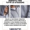 Niscioma Felpa con Cappuccio Zip Uomo Cotone Poliestere-5