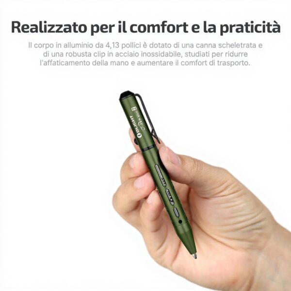 OLIGHT Open mini 2 penna matita combinata verde metallo