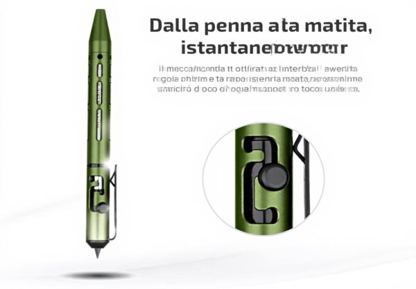 OLIGHT Open mini 2 penna matita combinata verde metallo