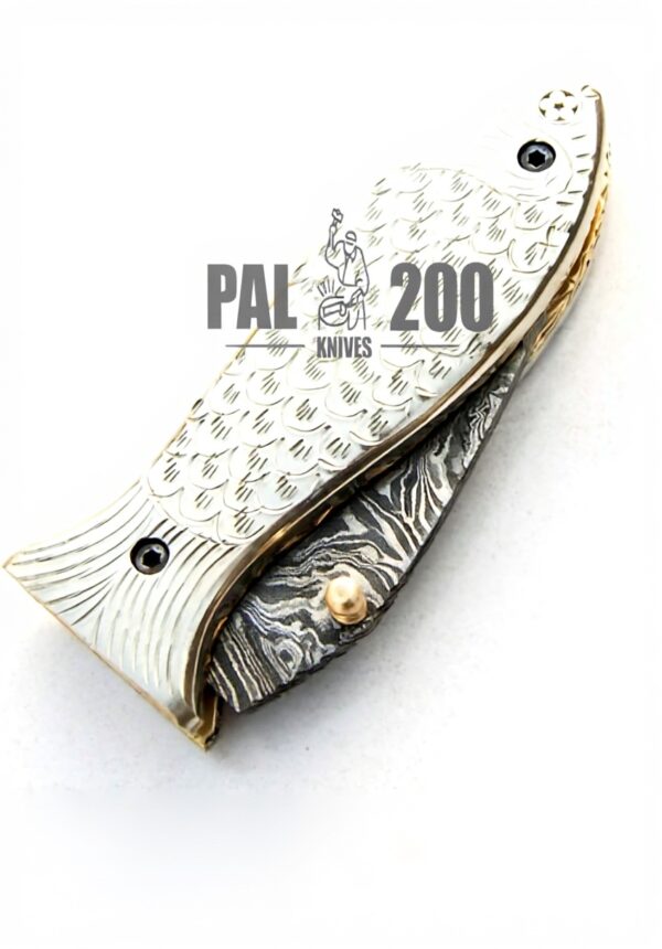 PAL 2000 KNIVES Coltello Acciaio Damasco Mano Chef Cucina