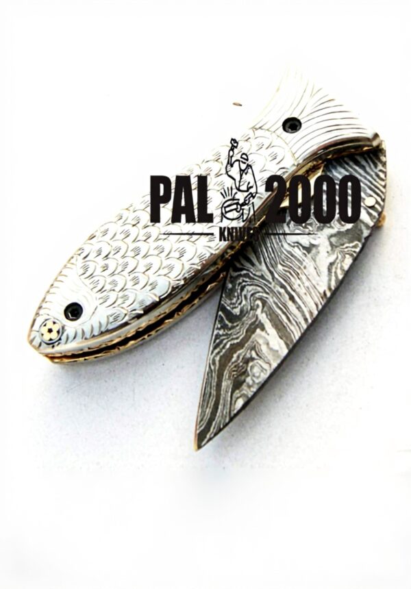 PAL 2000 KNIVES Coltello Acciaio Damasco Mano Chef Cucina