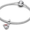 Ciondolo Minnie Mouse Pandora charm bracciale donna