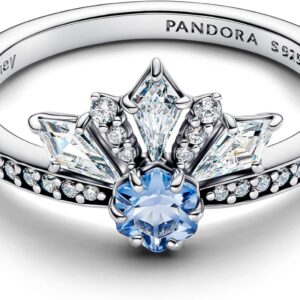 Anello PANDORA Disney Frozen Regina Elsa Argento Tiara-0
