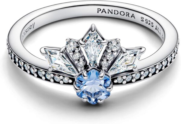 Anello PANDORA Disney Frozen Regina Elsa Argento Tiara-0