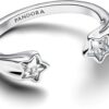 Anello Pandora donna argento stella cadente zirconi-1