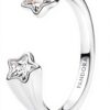 Anello Pandora donna argento stella cadente zirconi