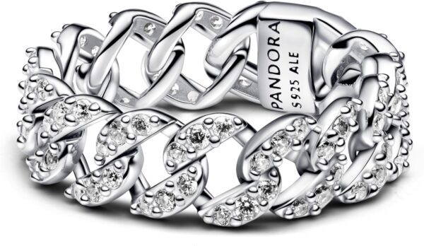 Anello donna Pandora argento pavé zirconi cubici-1