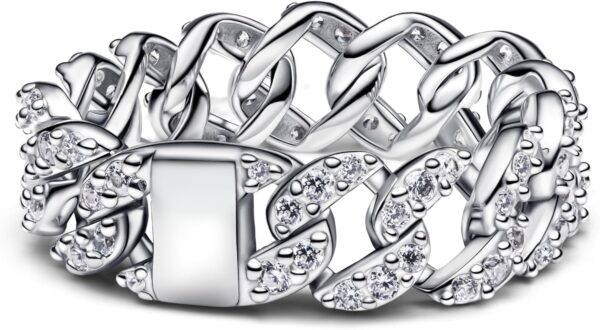 Anello donna Pandora argento pavé zirconi cubici-0