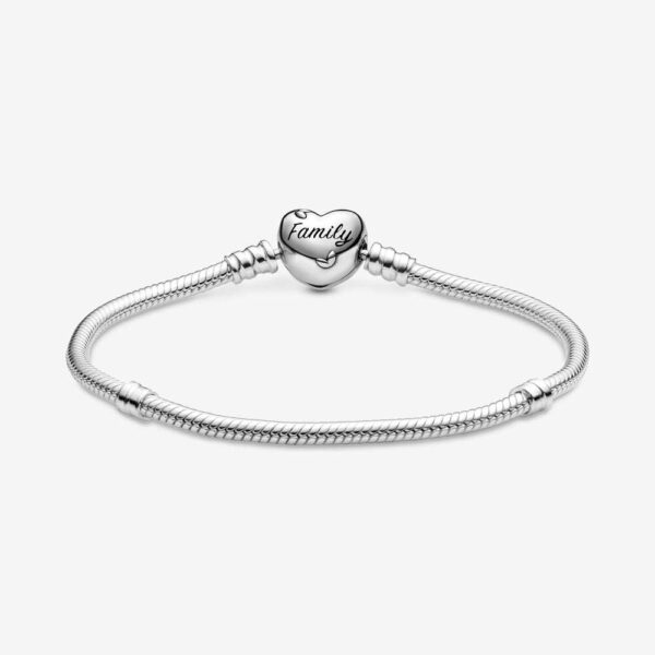 Bracciale PANDORA maglia snake cuore albero Famiglia donna-2