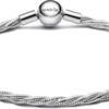 Pandora bracciale donna argento intrecciato serpente-1