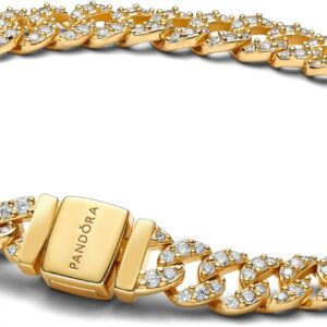 Bracciale Pandora Pavé Oro Donna Gioielli Elegante-0