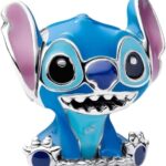 Pandora Charm Punto smalto blu ciondolo bracciale donna-0