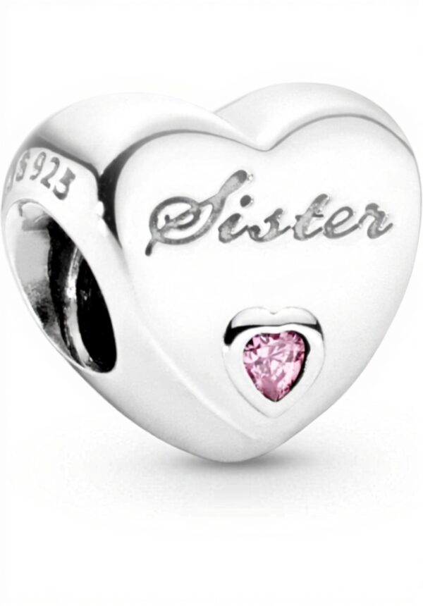 Charm Pandora cuore nome famiglia regalo gioielli donna