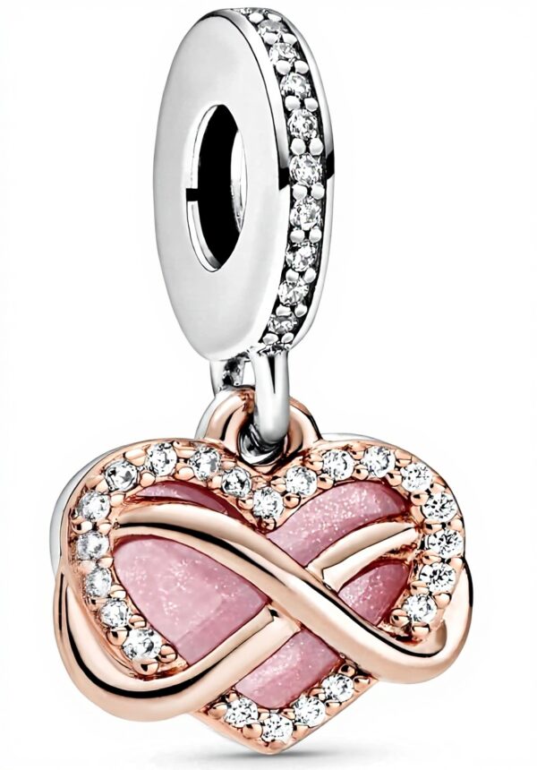 Charm Pandora cuore infinito scintillante argento donna
