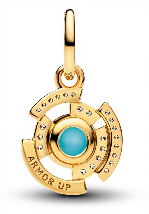 Ciondolo Pandora reattore ARC oro 14 carati Iron Man