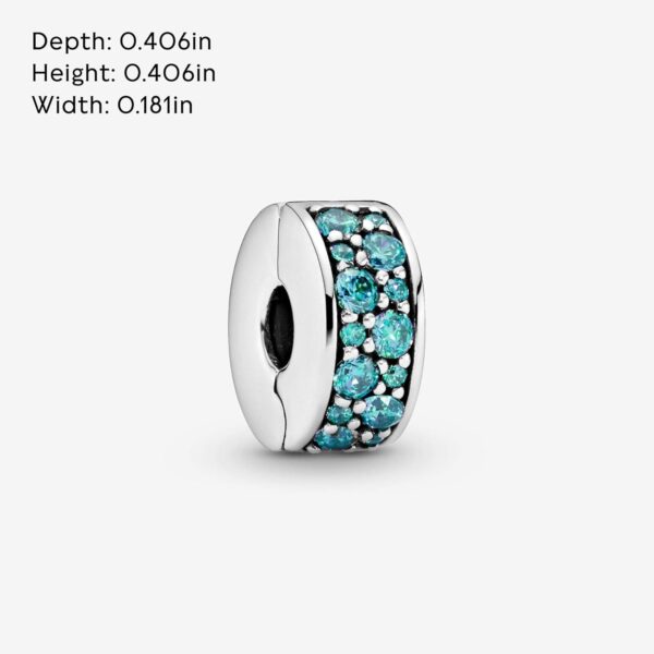 Charm a clip PANDORA pavè Argento Sterling 925 donna-4