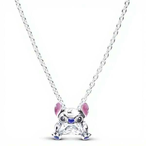 Collana Pandora Disney Stitch argento zirconi donna