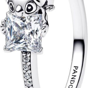 Anello Pandora Disney Stitch Donna Argento Sterling Zirconi-0