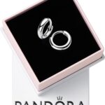 Orecchini PANDORA argento sterling cerchio Hugge donna-0