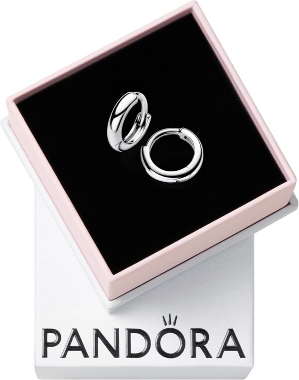 Orecchini PANDORA argento sterling cerchio Hugge donna-0