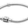 Bracciale Pandora argento sterling maglia snake chiusura