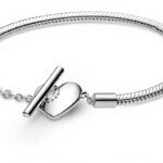 Bracciale Pandora maglia snake chiusura a T personalizzabile