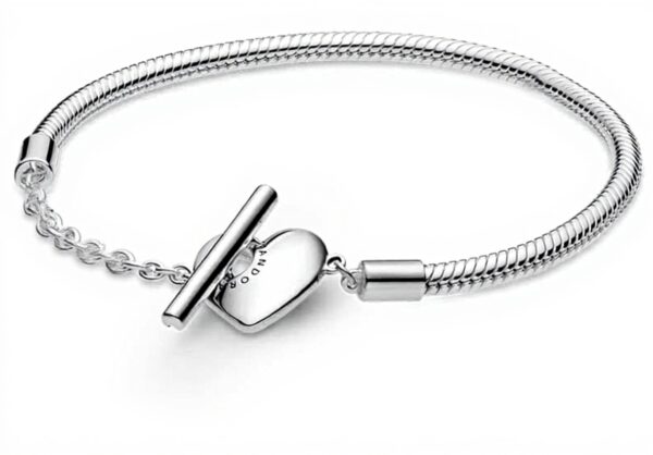 Bracciale Pandora maglia snake chiusura a T personalizzabile