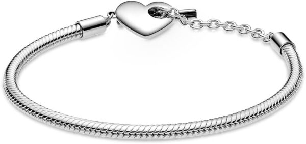 Bracciale Pandora maglia snake chiusura a T personalizzabile-1