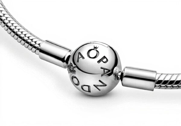 Collana Pandora Icons maglia snake chiusura sfera donna