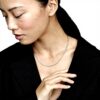 Collana Pandora Icons maglia snake chiusura sfera donna