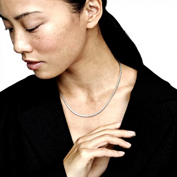 Collana Pandora Icons maglia snake chiusura sfera donna